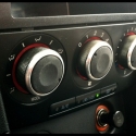 2004 - 09 Aluminum Mazda3 HVAC knobs (set of three knobs)